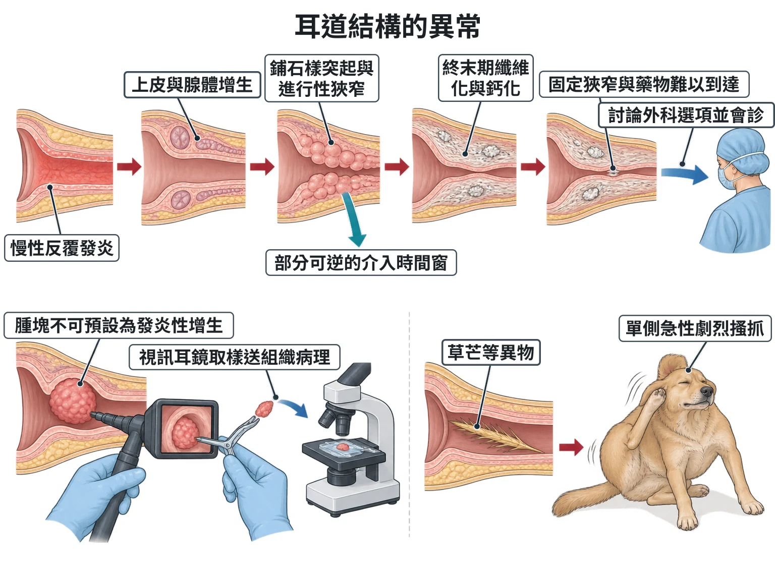 耳道結構的異常教學插圖