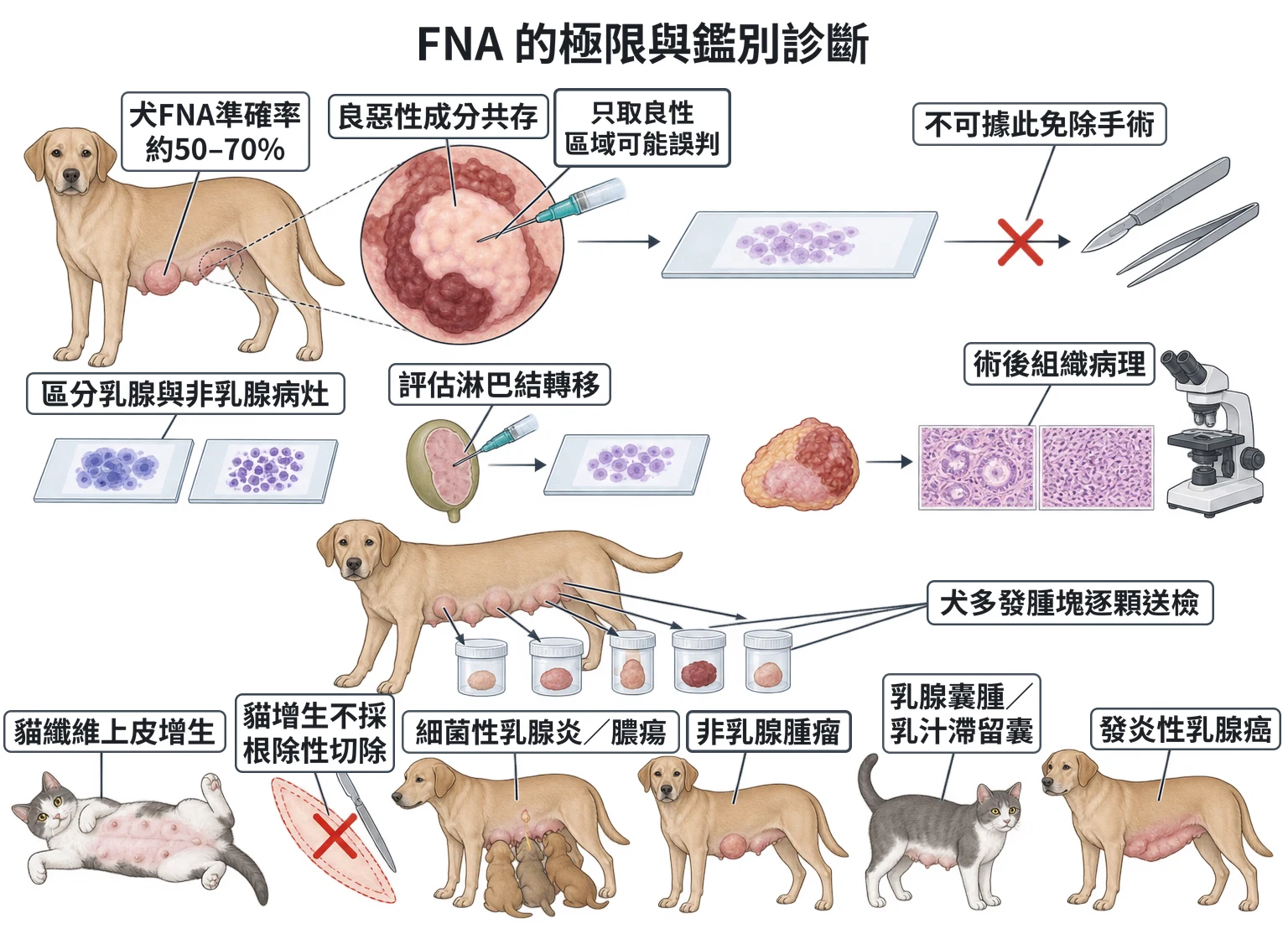 FNA 的極限與鑑別診斷教學插圖