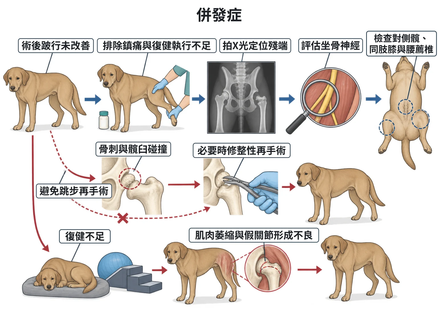 併發症教學插圖