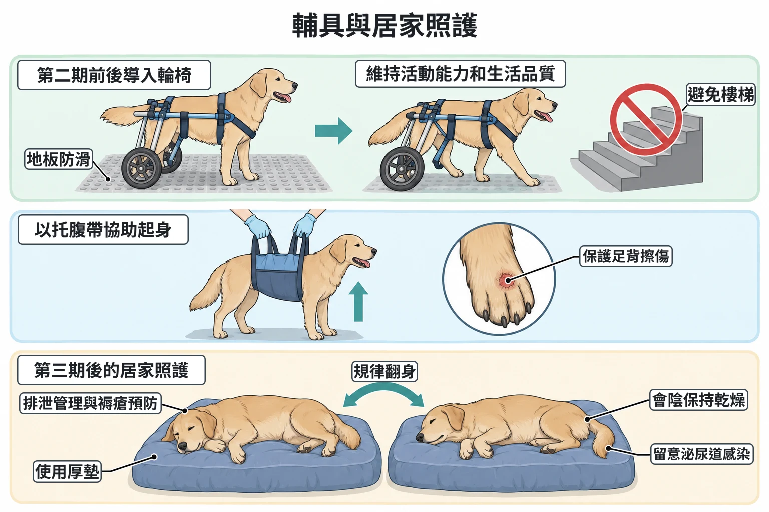輔具與居家照護教學插圖