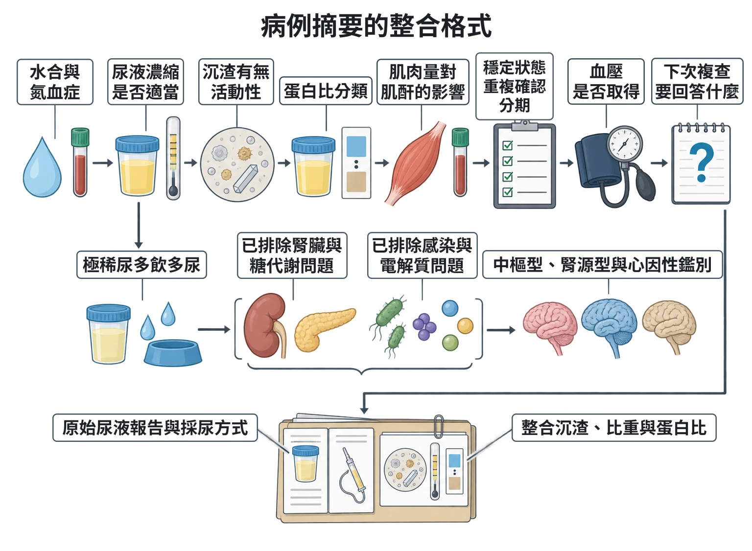 病例摘要的整合格式教學插圖