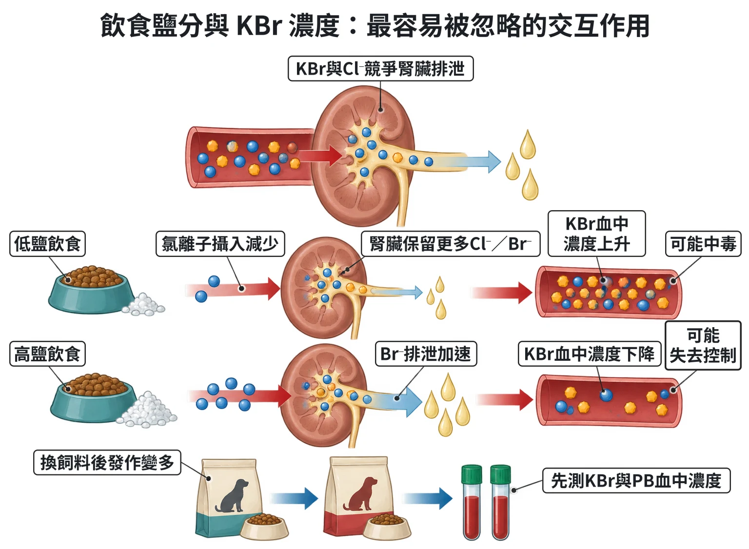 飲食鹽分與 KBr 濃度:最容易被忽略的交互作用教學插圖