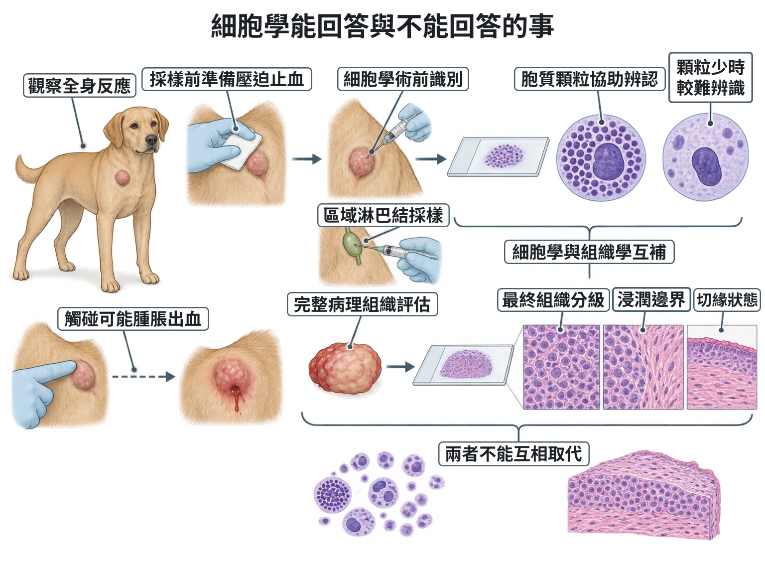 細胞學能回答與不能回答的事教學插圖