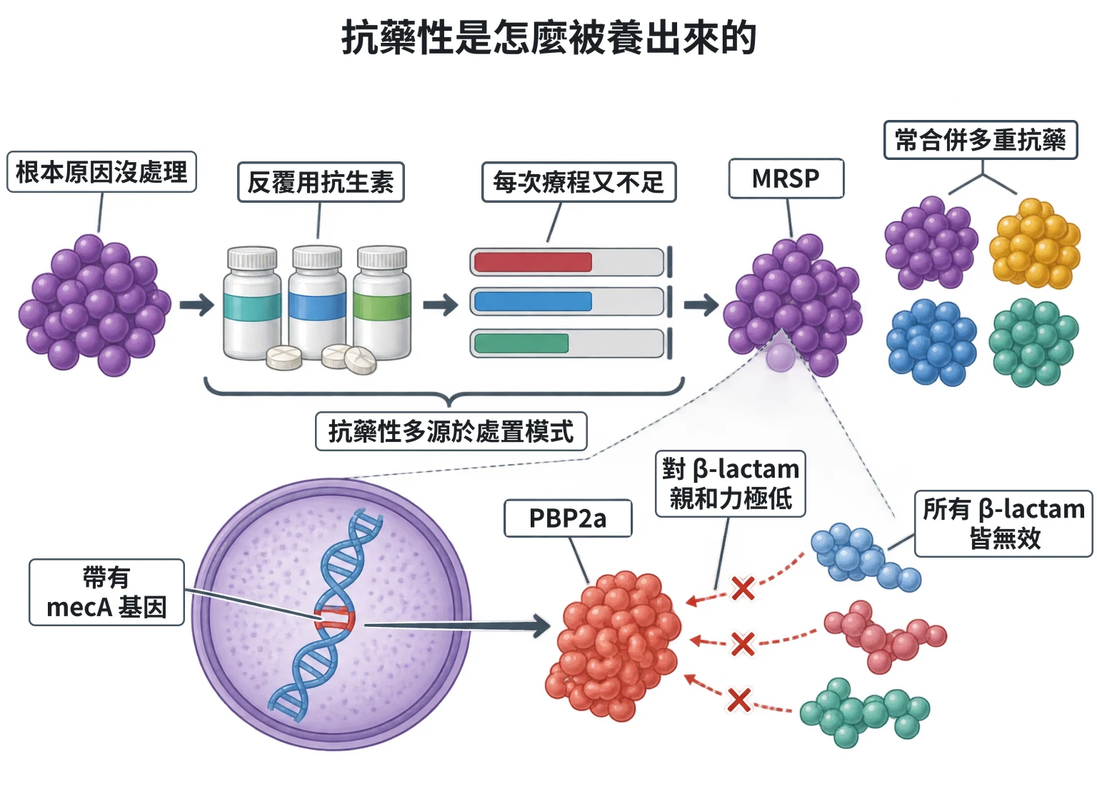 抗藥性是怎麼被養出來的教學插圖