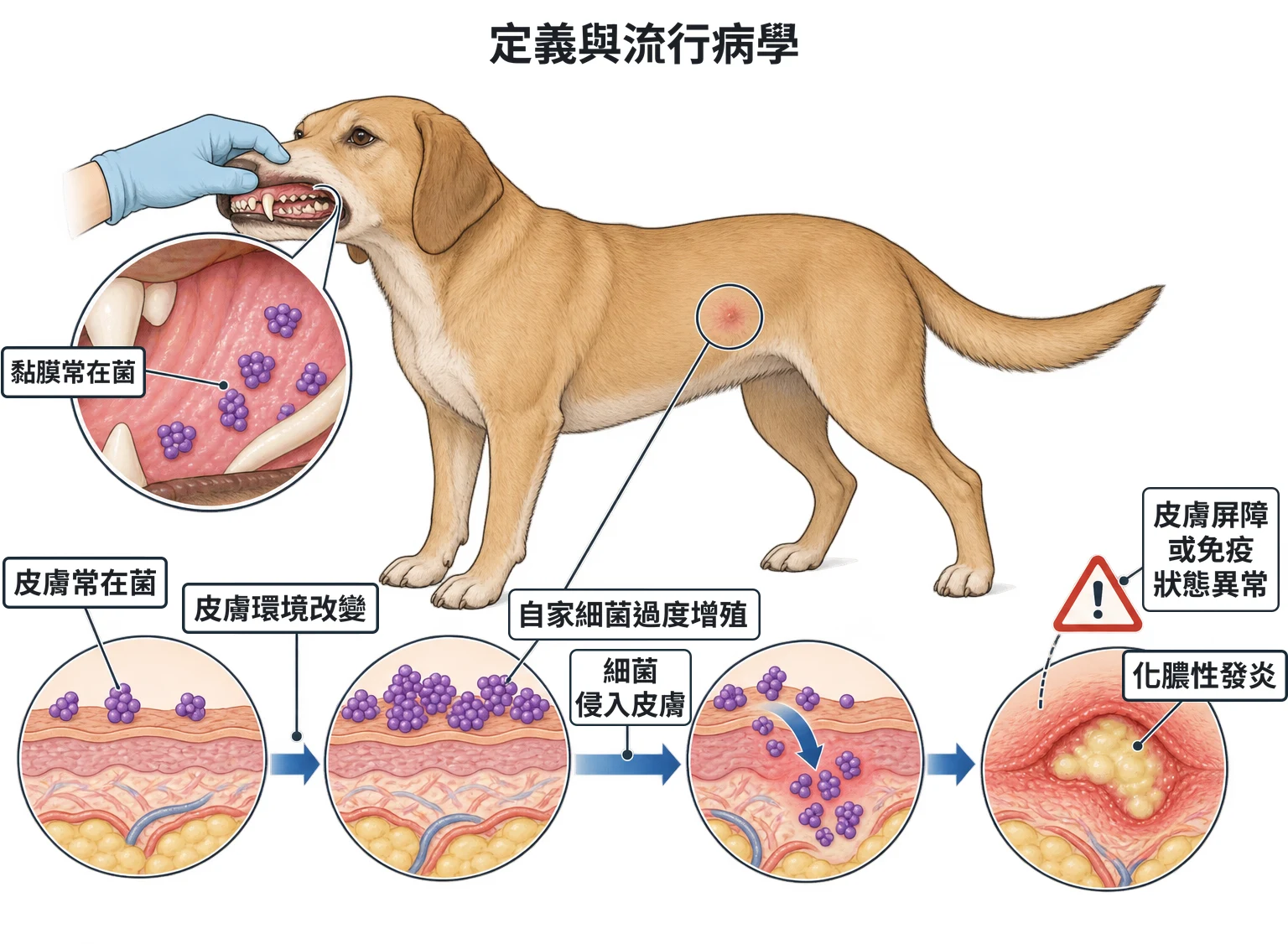 定義與流行病學教學插圖