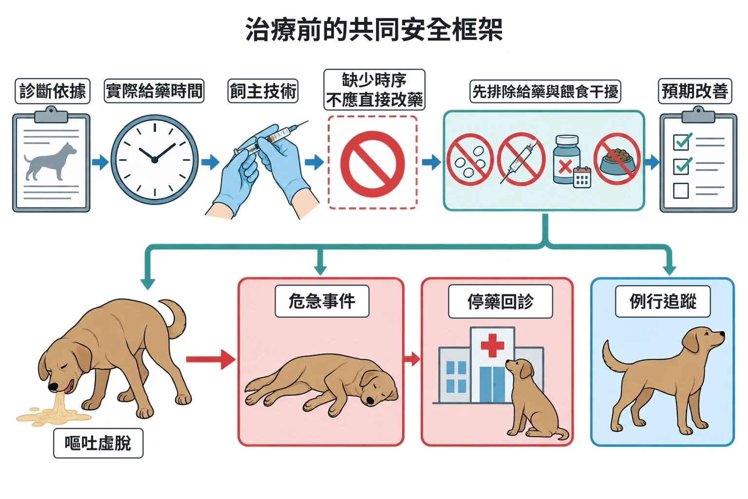 治療前的共同安全框架教學插圖