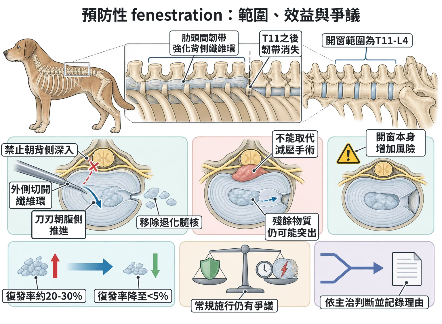 預防性 fenestration:範圍、效益與爭議教學插圖