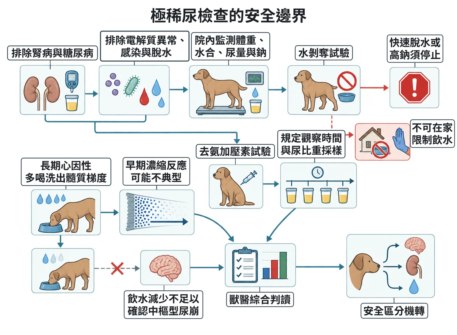 極稀尿檢查的安全邊界教學插圖