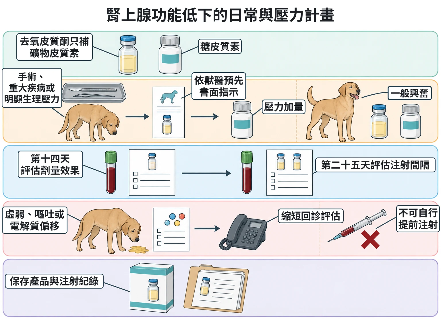 腎上腺功能低下的日常與壓力計畫教學插圖