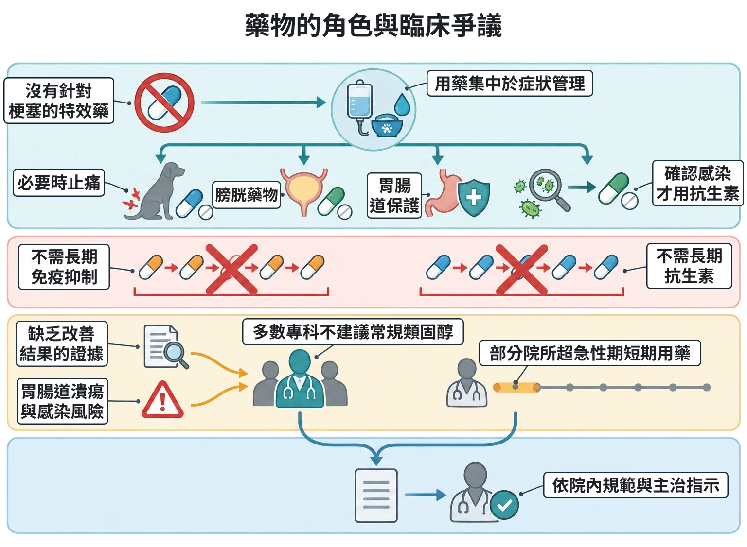 藥物的角色與臨床爭議教學插圖