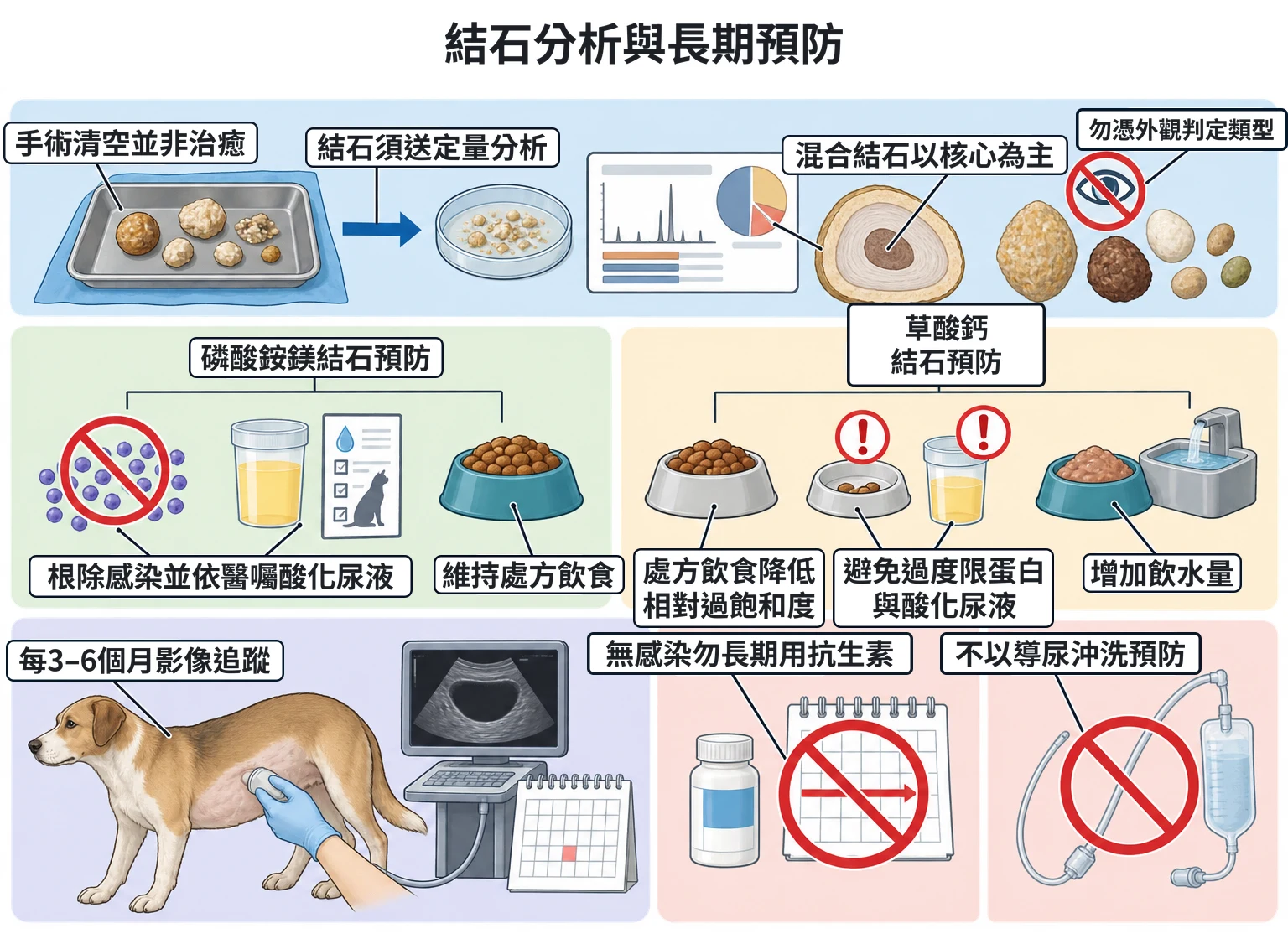 結石分析與長期預防教學插圖