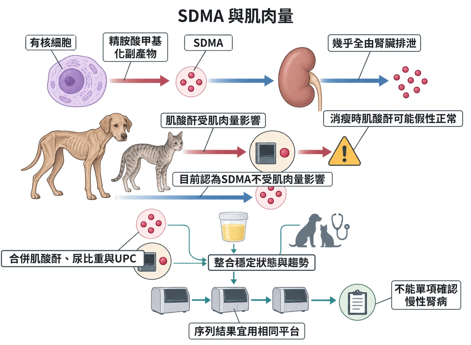 SDMA 與肌肉量教學插圖