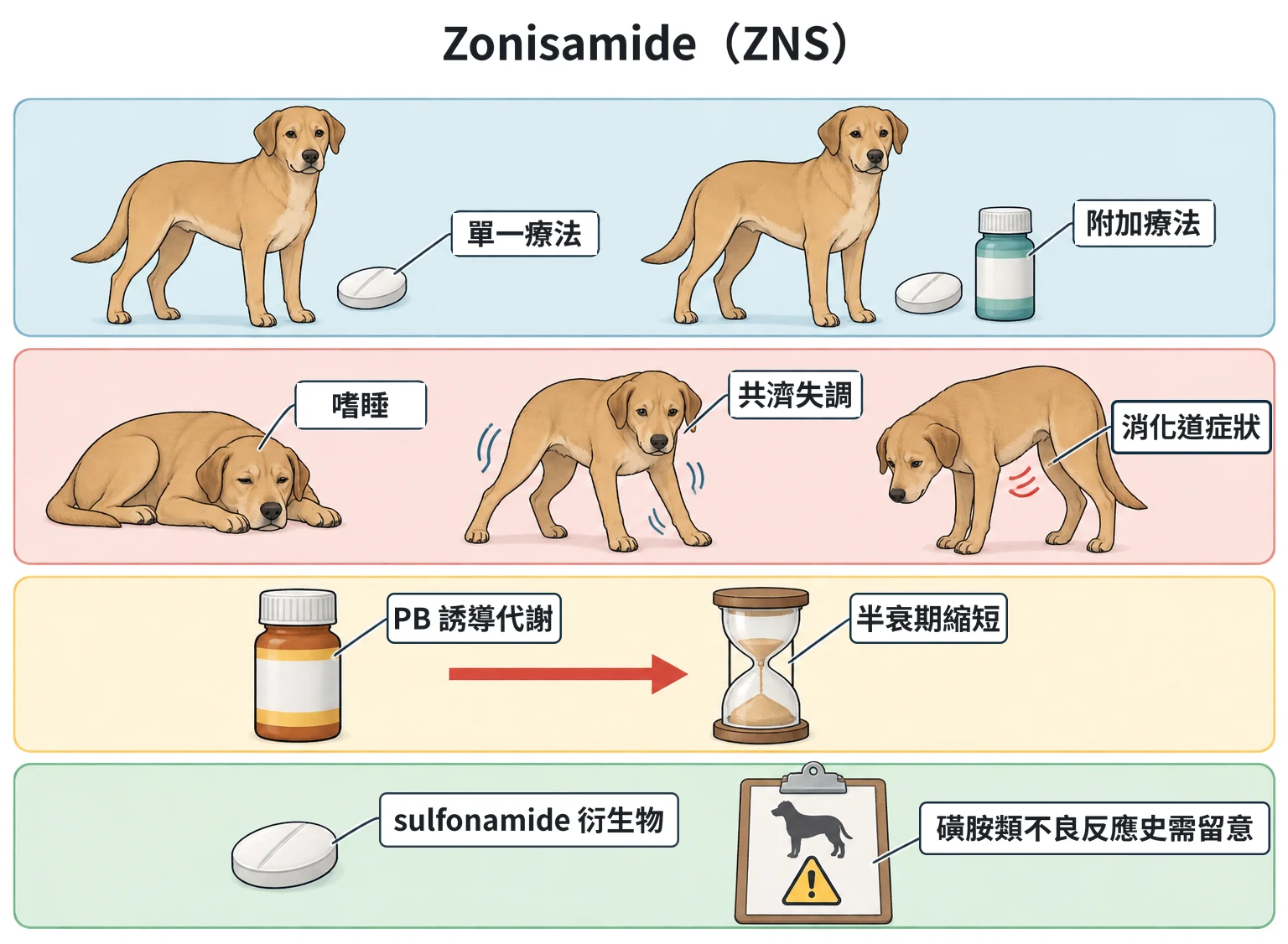 Zonisamide(ZNS)教學插圖
