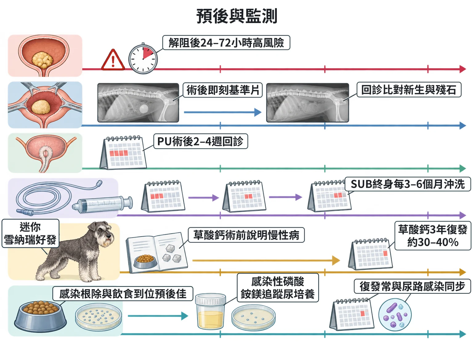 預後與監測教學插圖