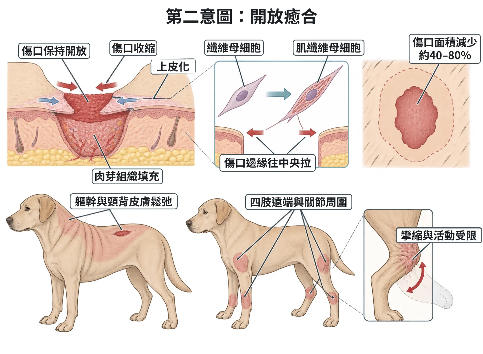 第二意圖:開放癒合教學插圖